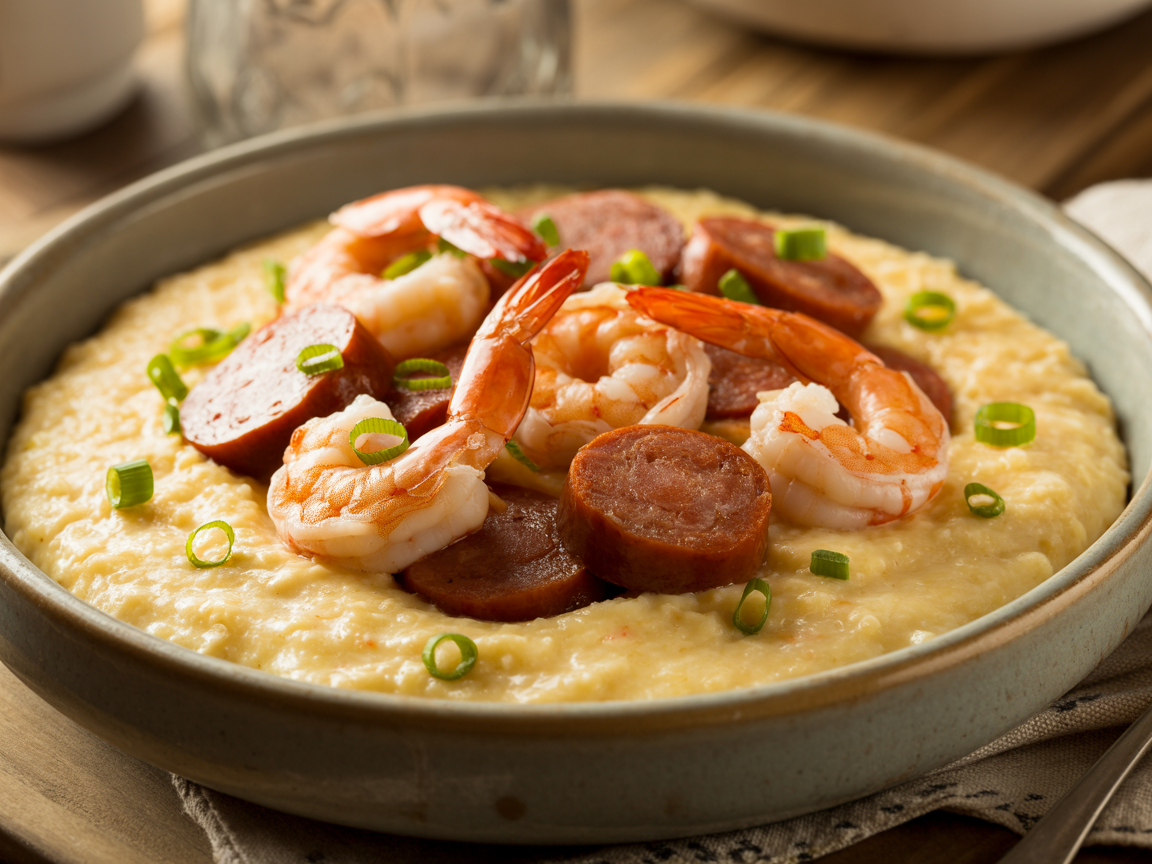 Shrimp and Grits with Andouille Sausage