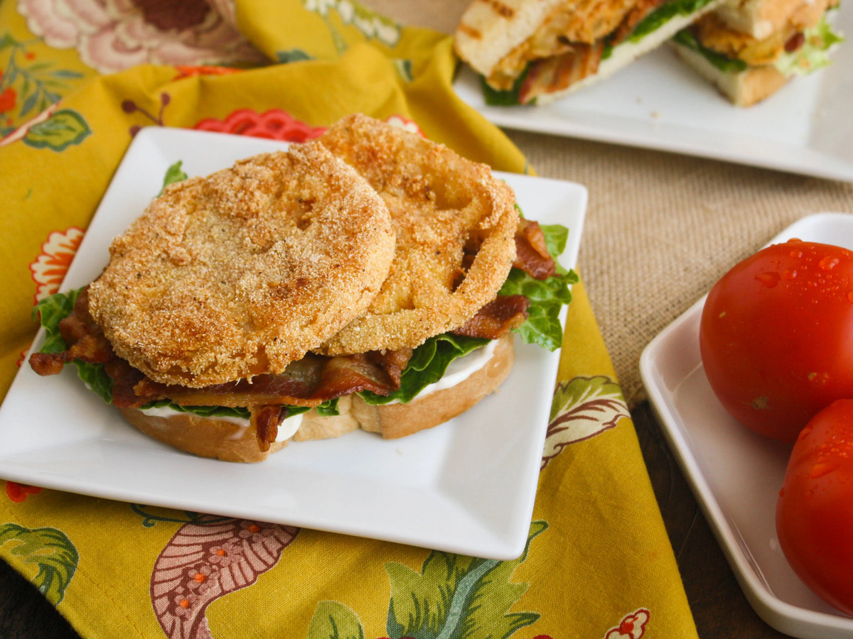 Fried Green Tomato BLT Bites