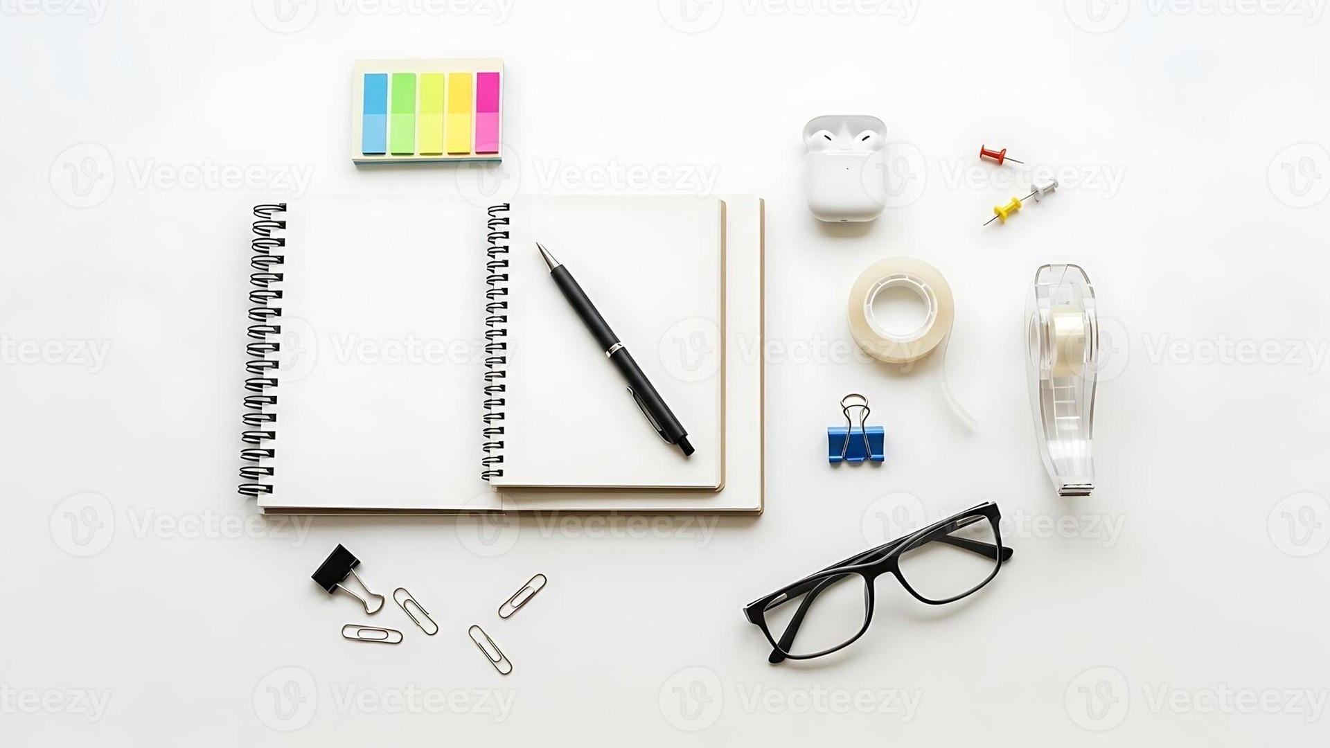 Professional stationery workspace