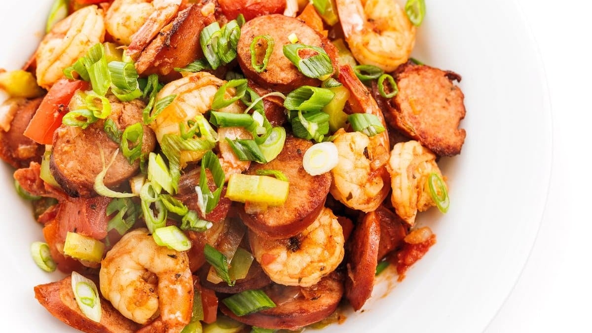 Cajun Shrimp and Andouille Skillet
