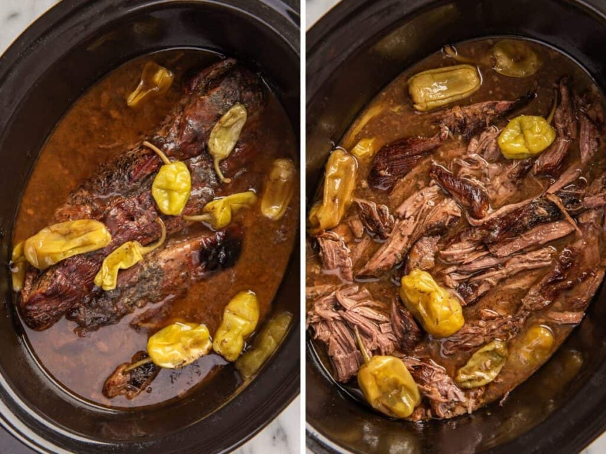 Slow Cooker Mississippi Pot Roast
