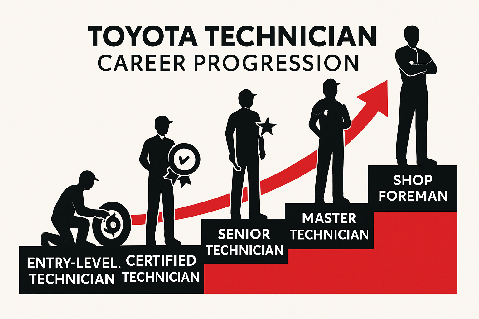 Toyota technician career progression from entry-level to master technician