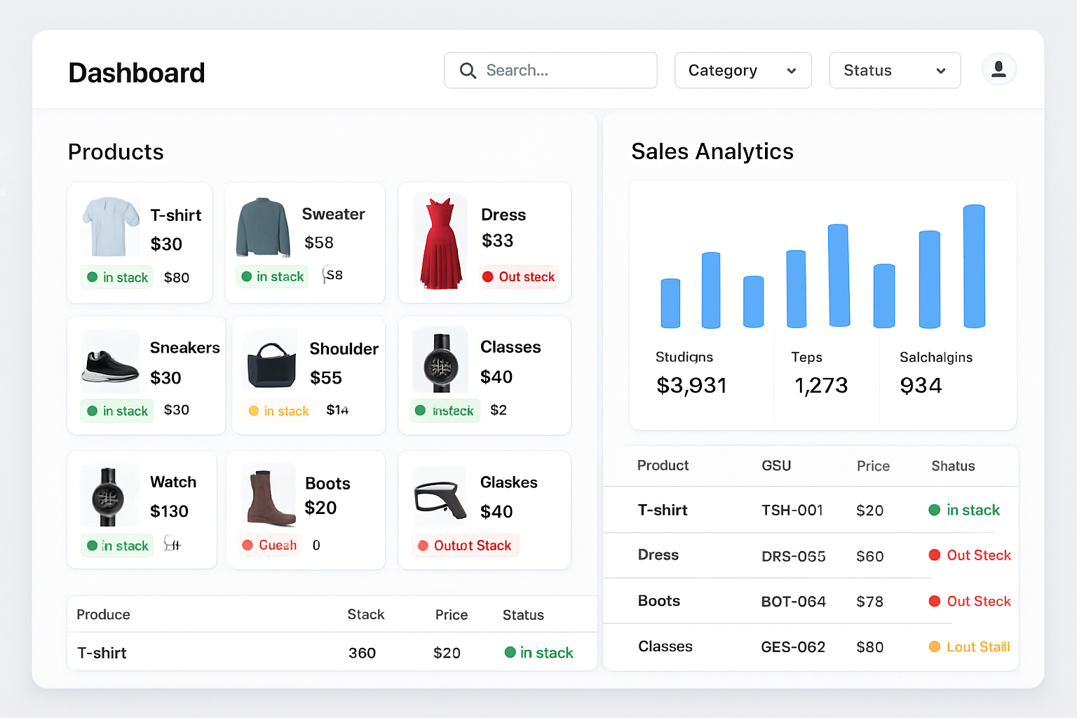 Retail Inventory Manager - Retail app interface