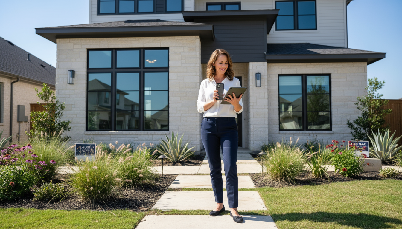 Responsive realtor coordinating showings in Austin suburbs