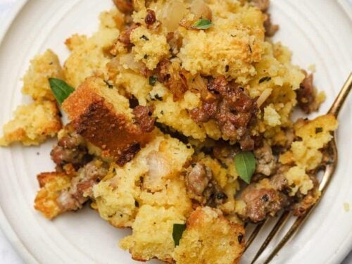 Cornbread Dressing with Sausage