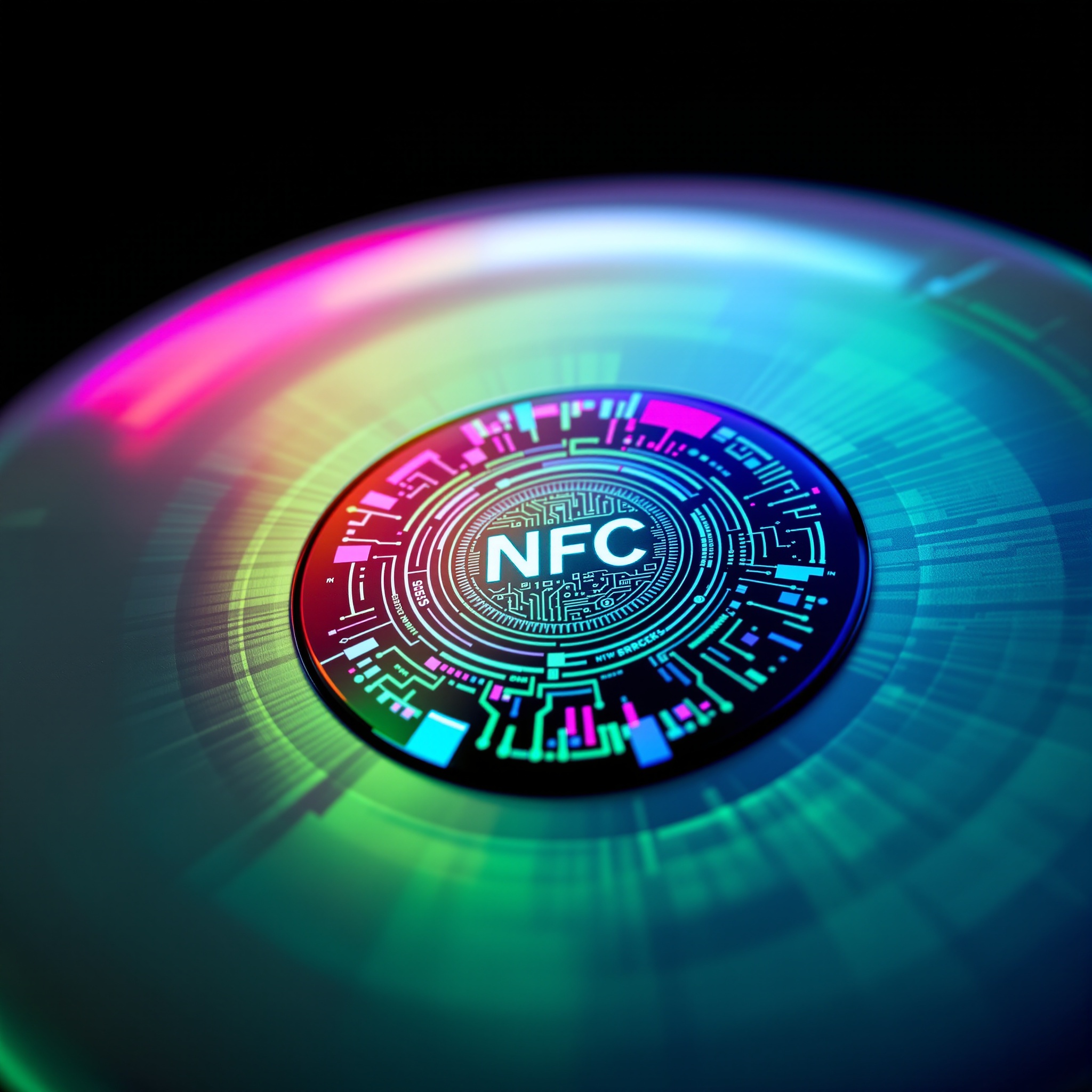 DiskHound NFC Sticker Close-up