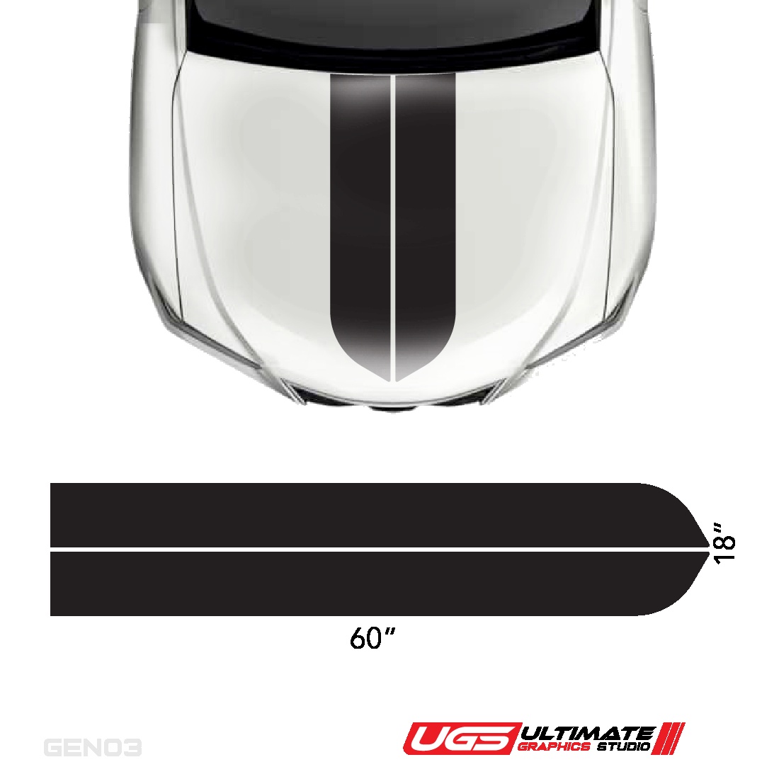 Racing Stripes Kit - Professional vehicle graphics and custom decals