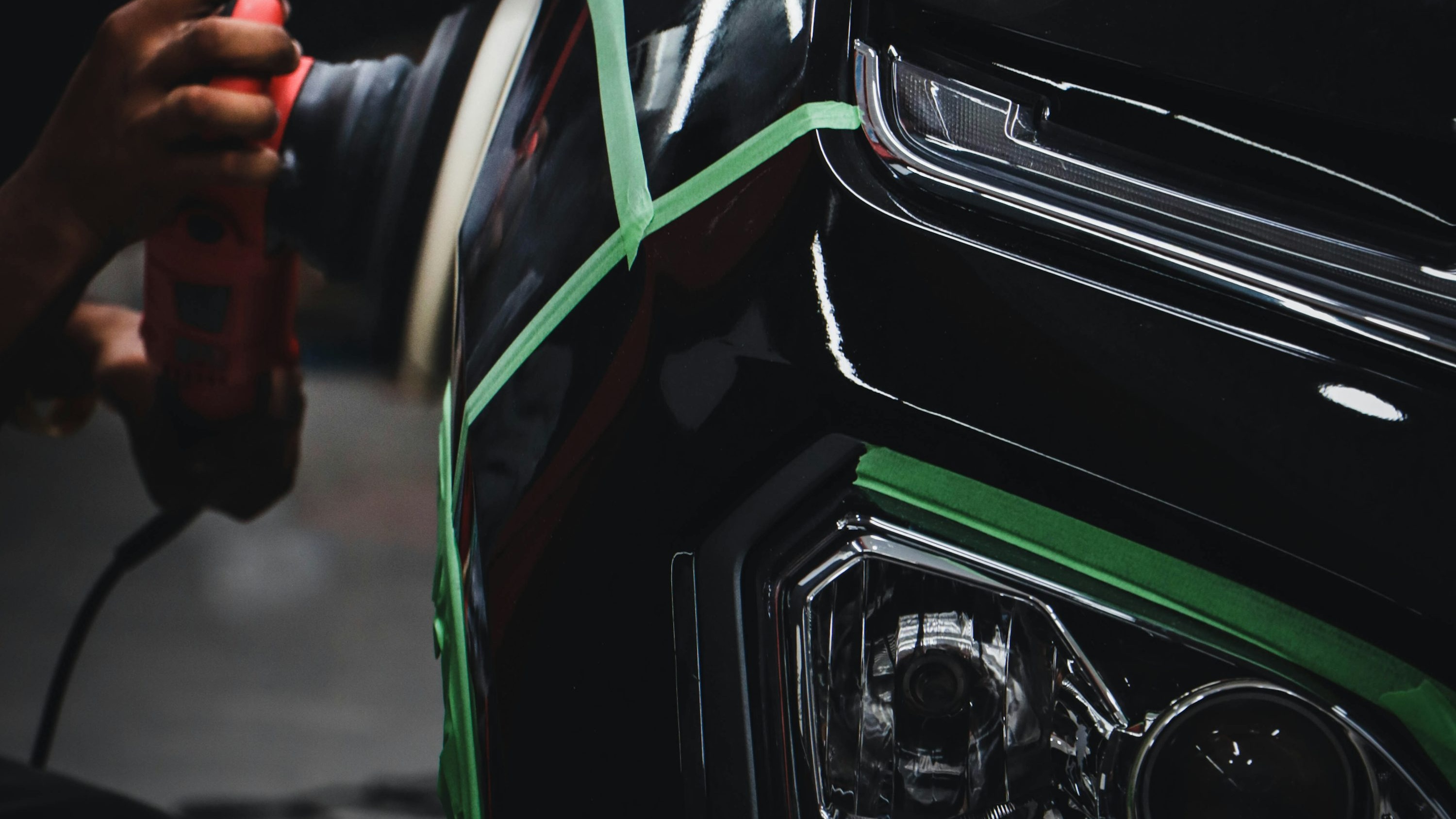 Professional auto detailing contact background