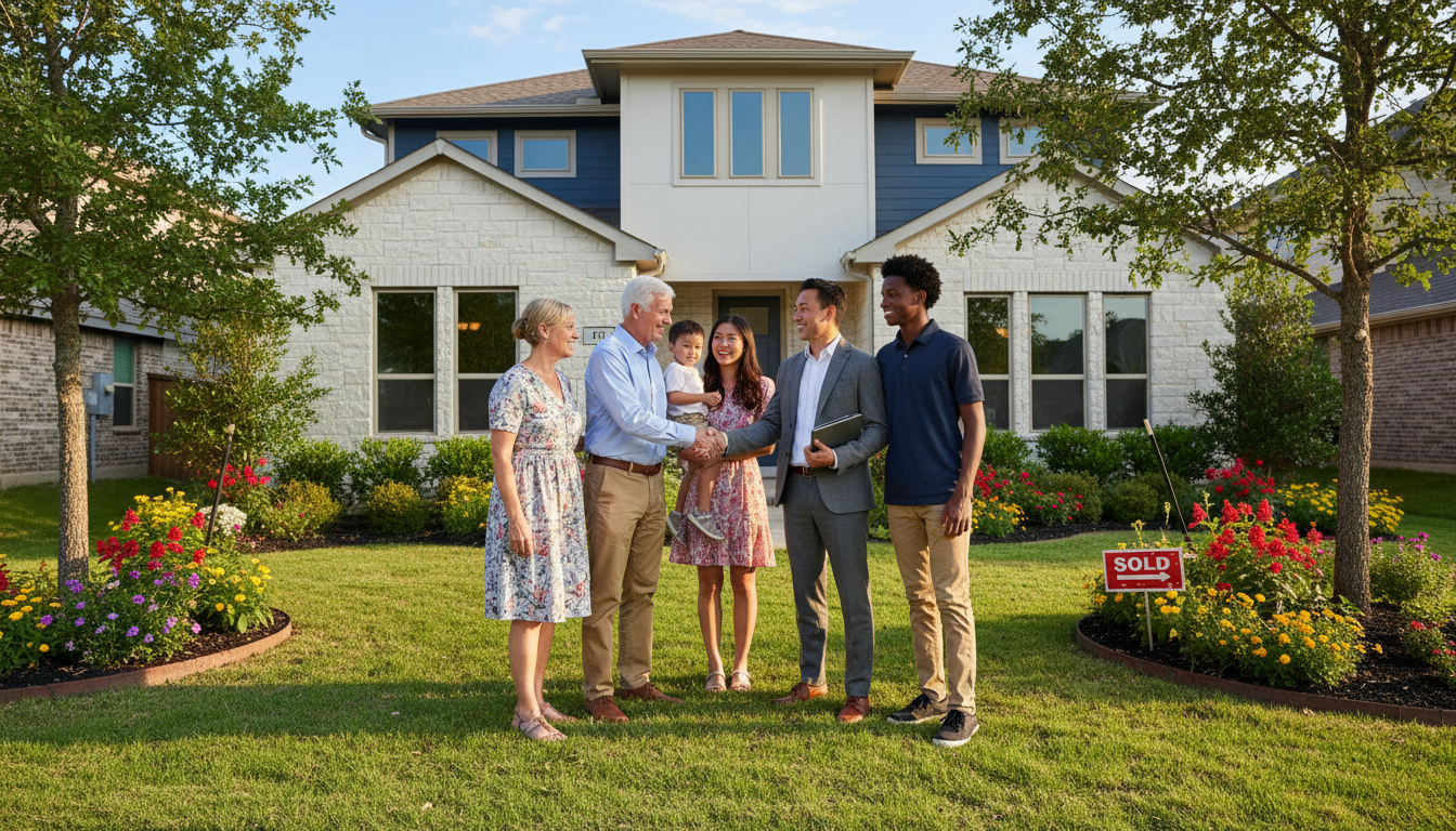 Homebuyers meeting with a local Austin realtor