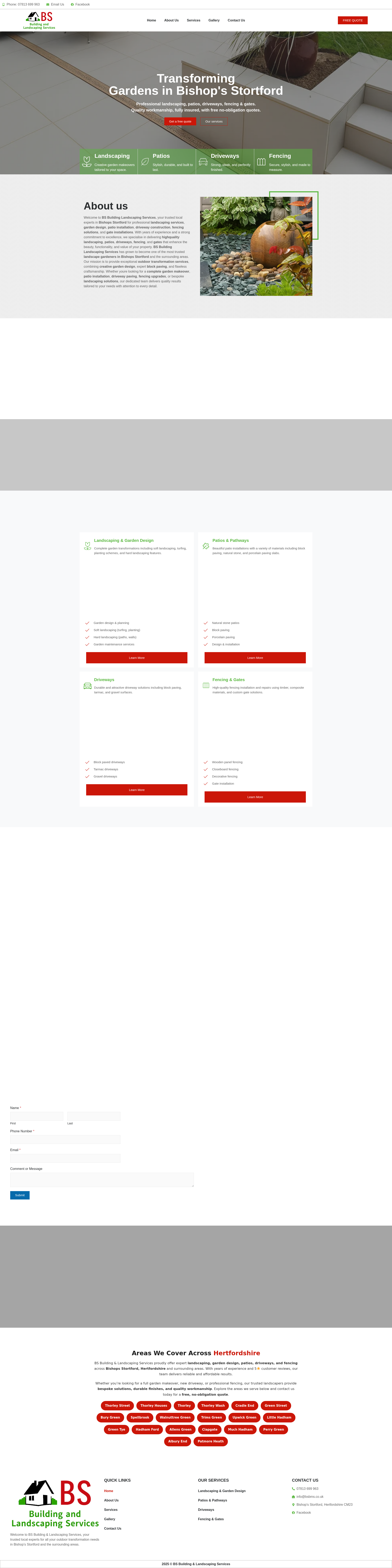 BSB MS Landscaping Website