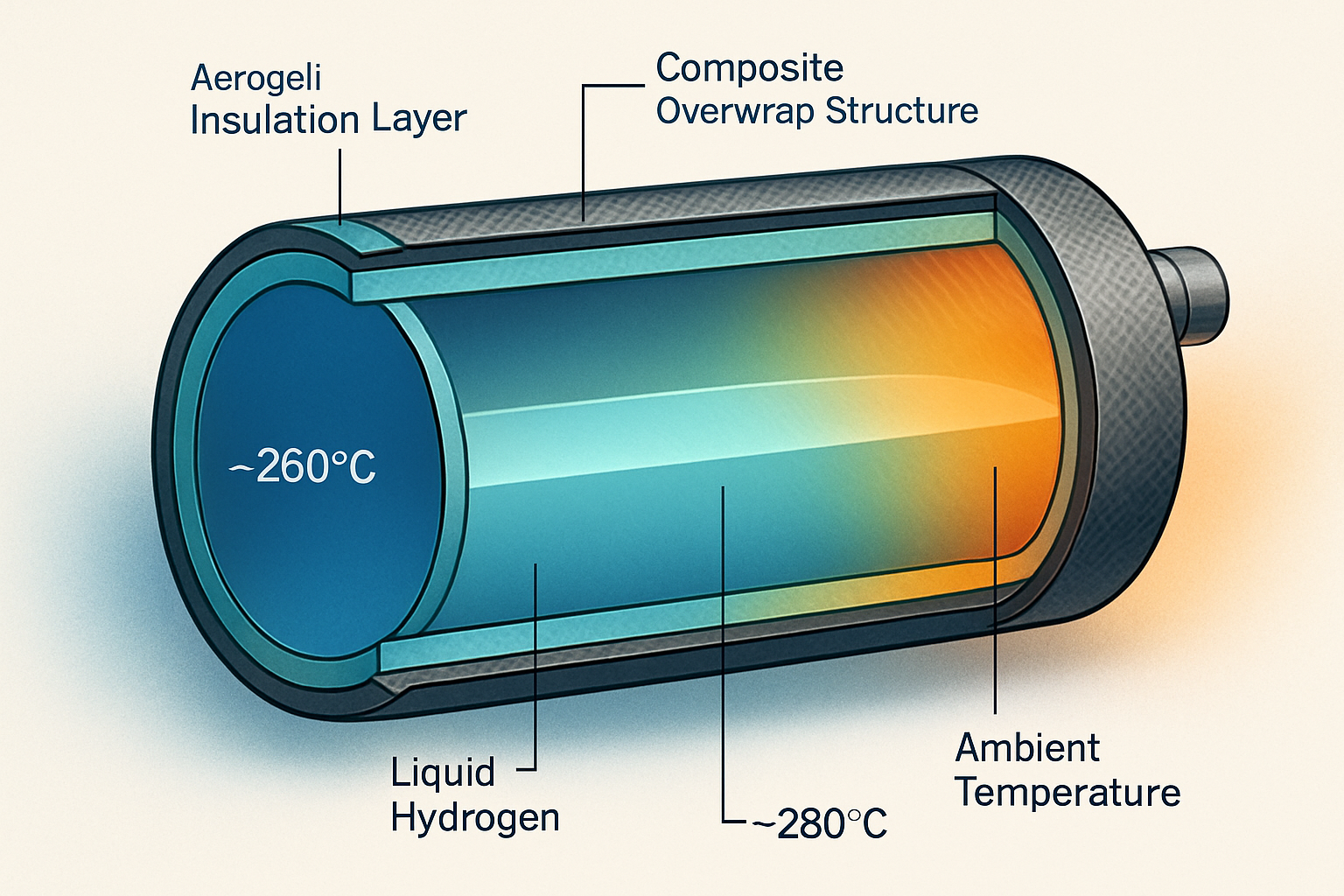 Cryogenic Hydrogen Tank with Aerogel Insulation