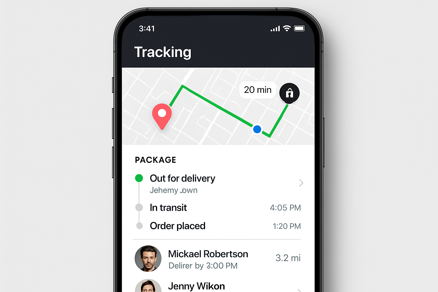 Delivery & Logistics App - Logistics application interface