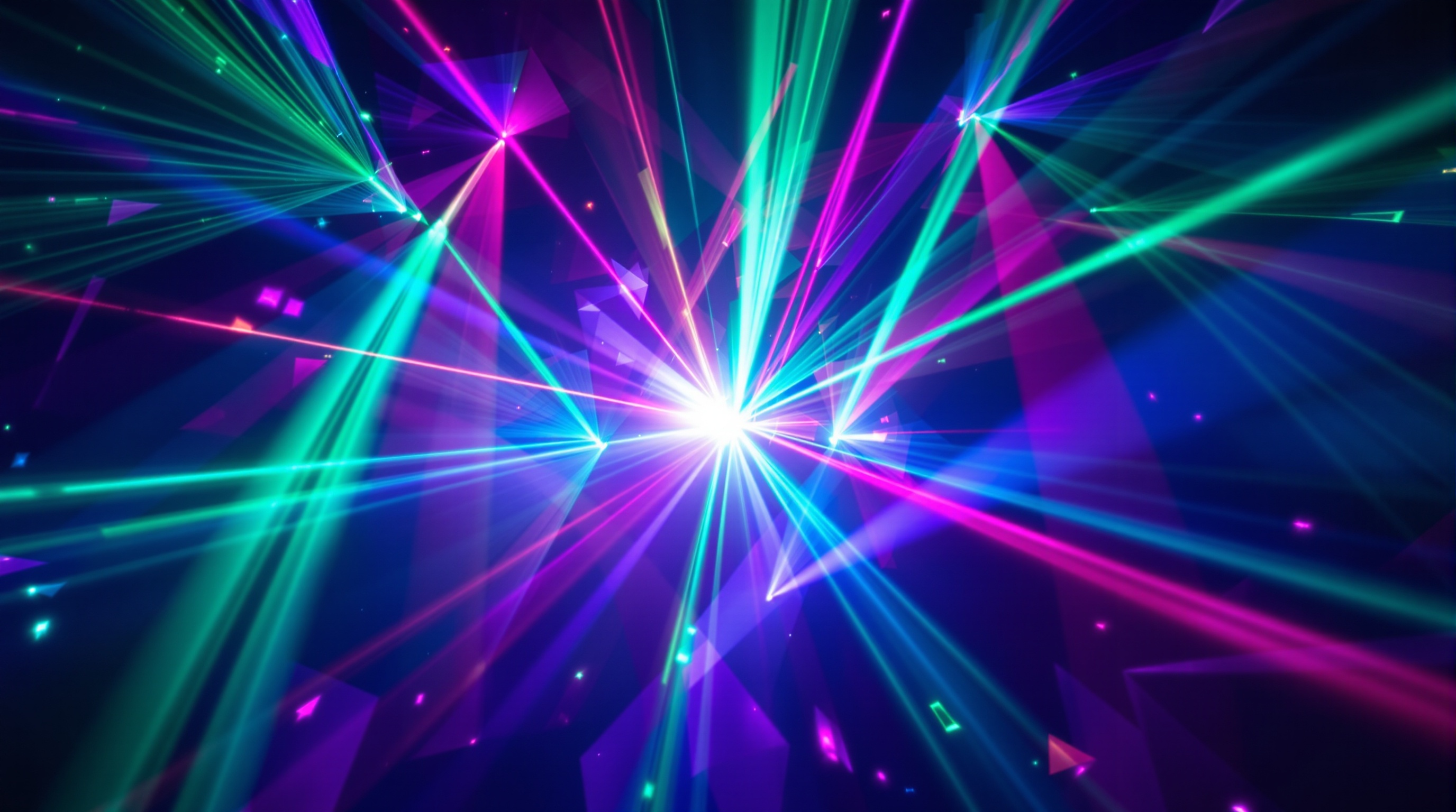 Retro rave visuals and lighting