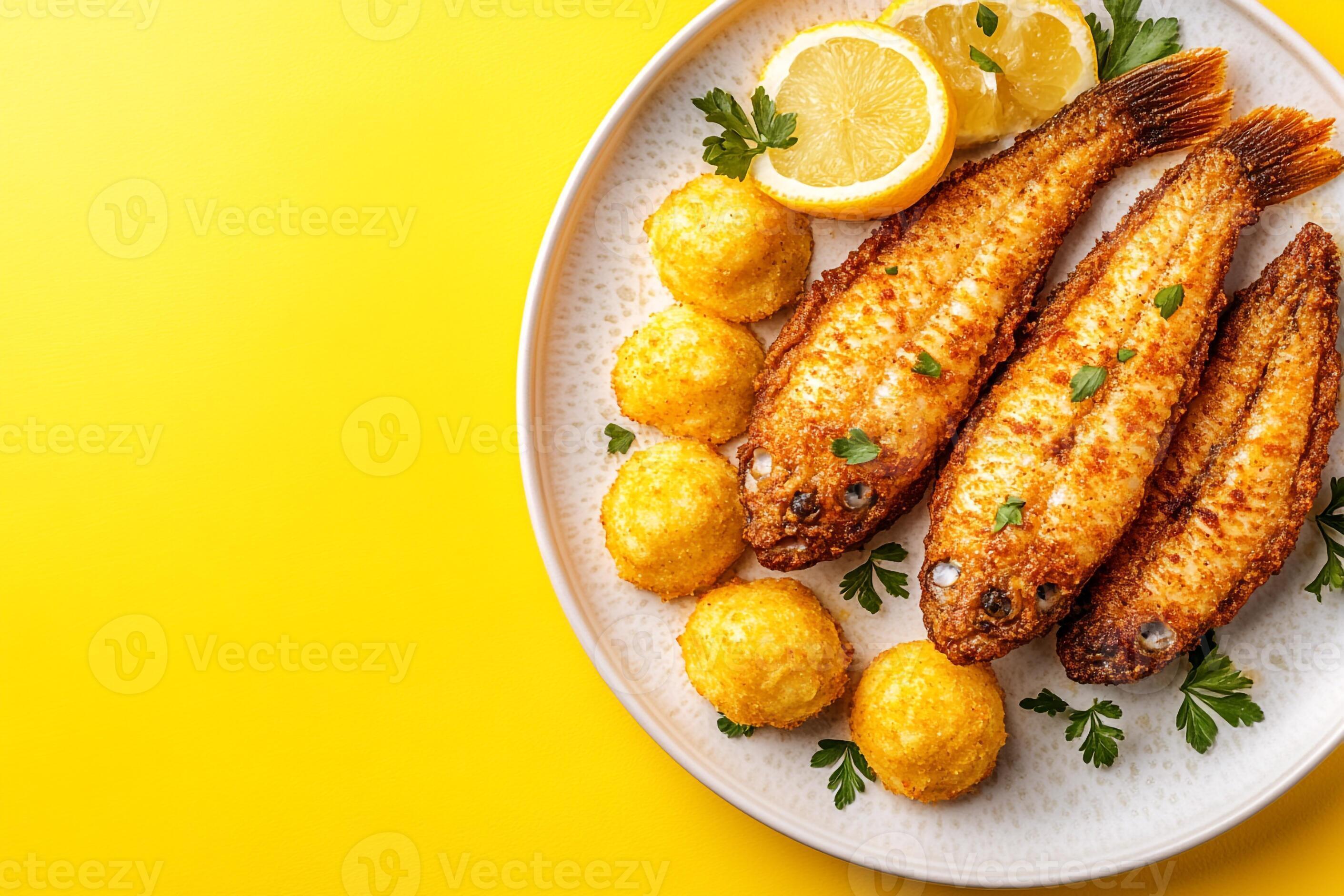 Fried Catfish with Hush Puppies