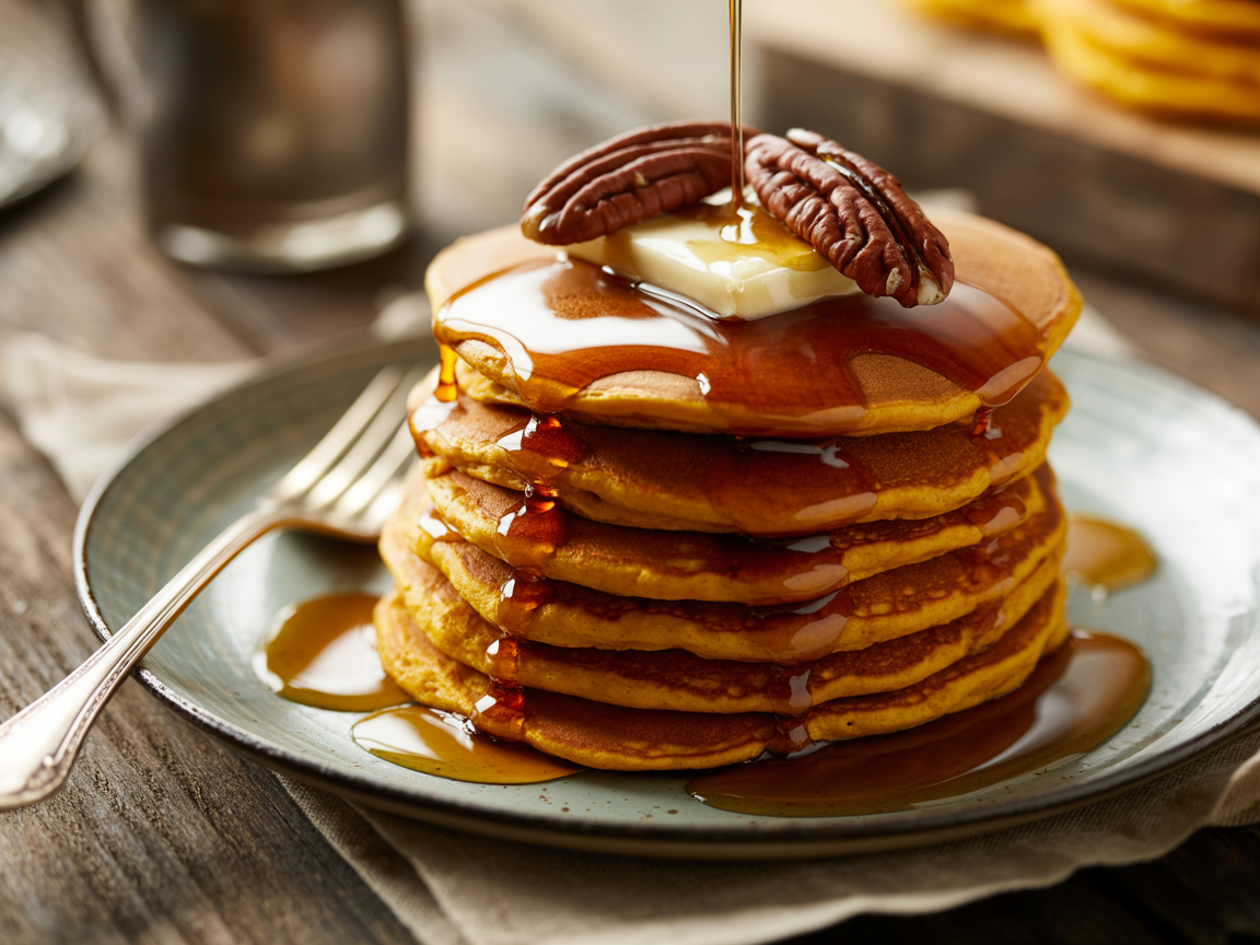 Sweet Potato Pancakes with Pecan Butter