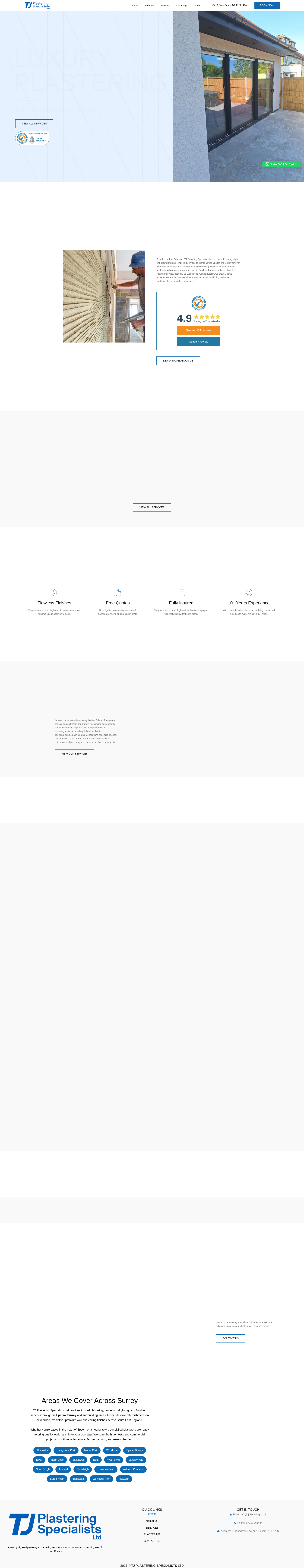 TJ Plastering Specialists Ltd Website