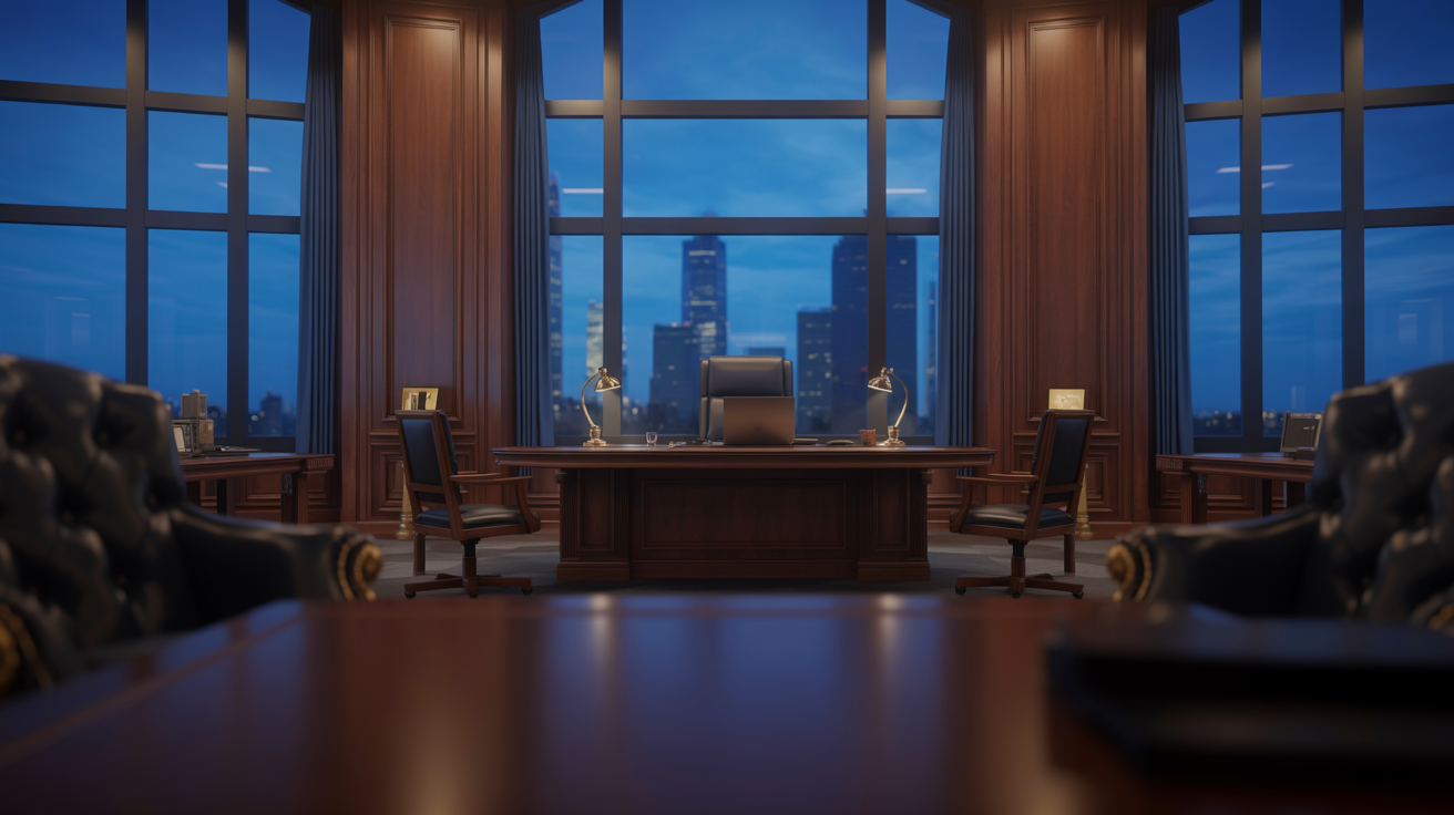 Professional law office interior