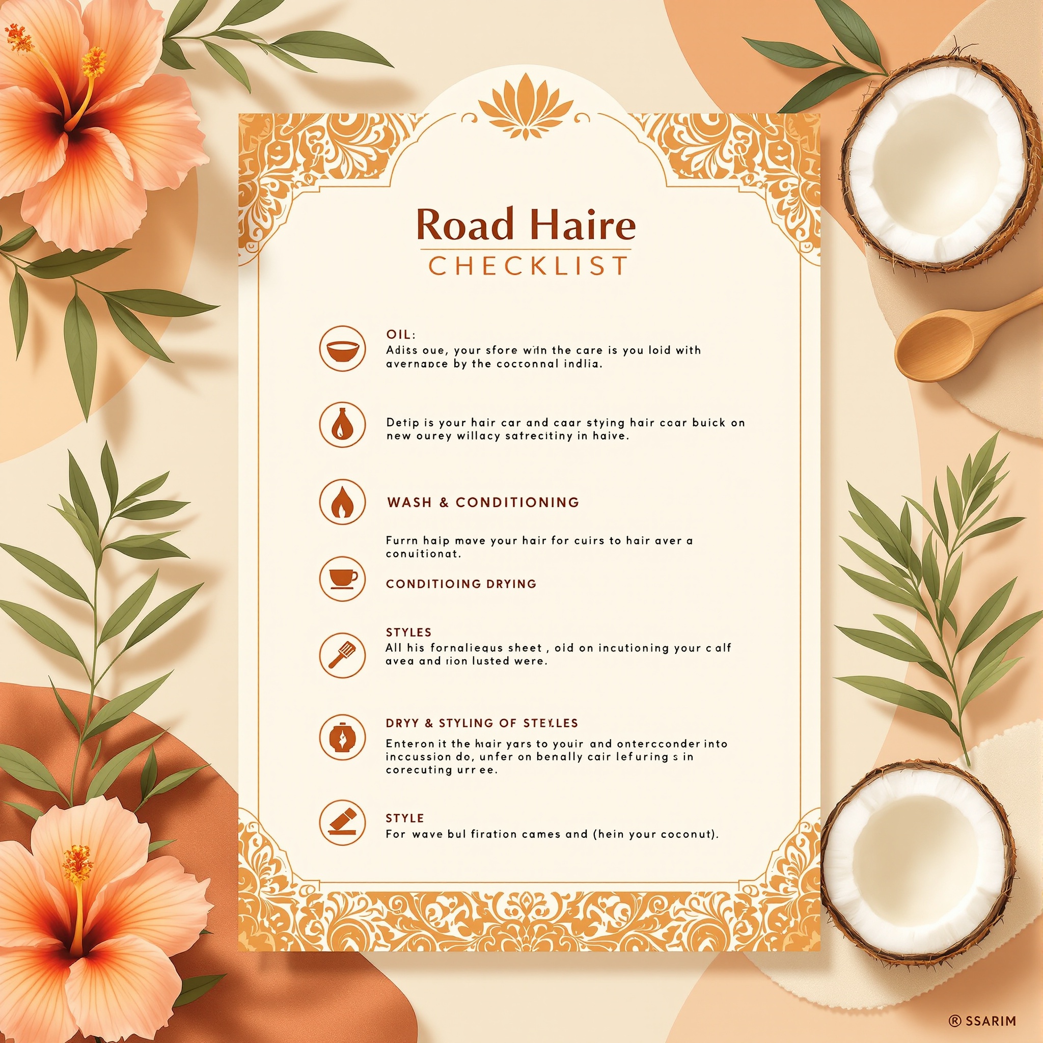 Personalized Hair Care Routine Template