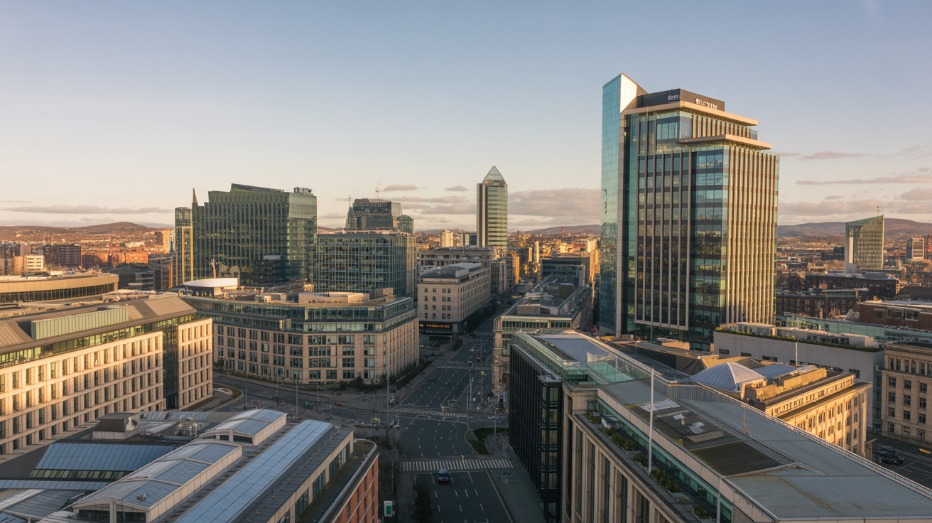 Modern digital marketing office